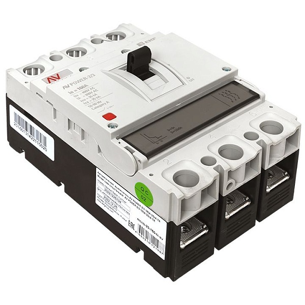 Выключатель автоматический в литом корпусе AV-POWER-2/3 160А 35кА TR EKF